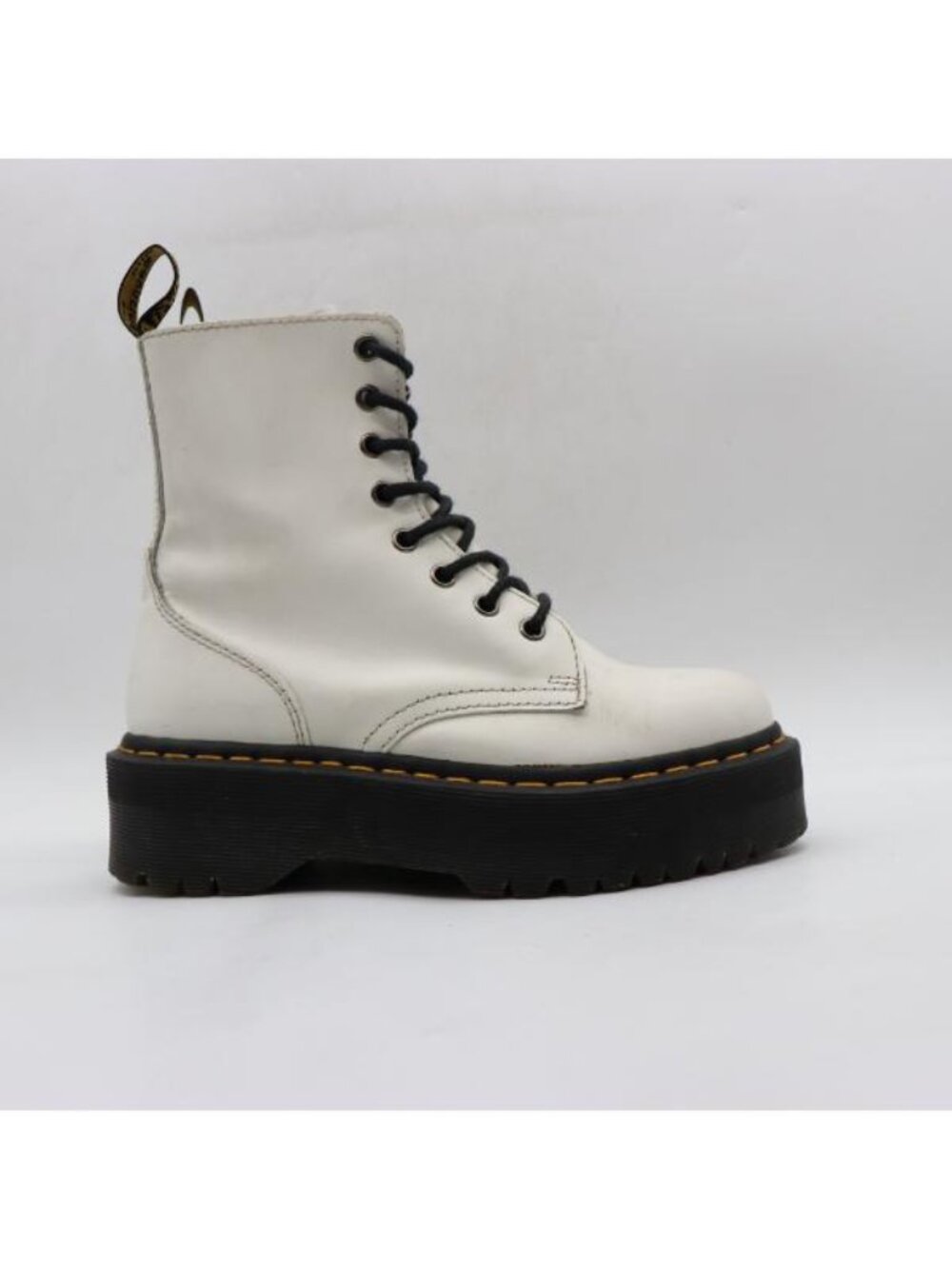 Doc Dr. Martens Jadon Women's Size 7 Platform White Leather Boots